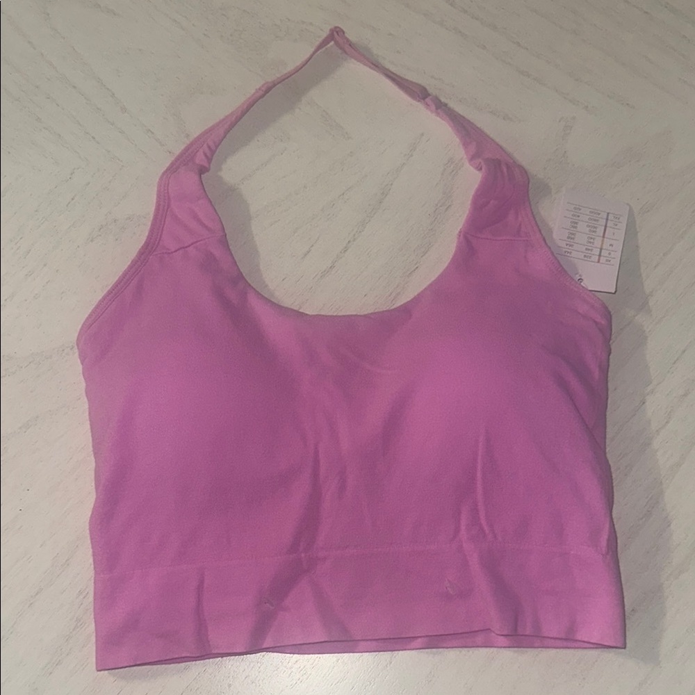 Auden lightly lined haulter bralette medium 34c 34d 36b 36c PINK women’s